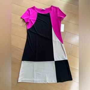 👗NWT,Calvin Klein Color Block Dress Size: Small